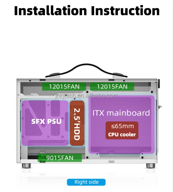 Aluminium S400 Itx Computer Case Box Support Sfx Psu,335mm Graphics