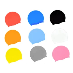 Оптовая продажа, Водонепроницаемая силиконовая шапочка для плавания, шапочка для плавания для водных видов спорта на открытом воздухе