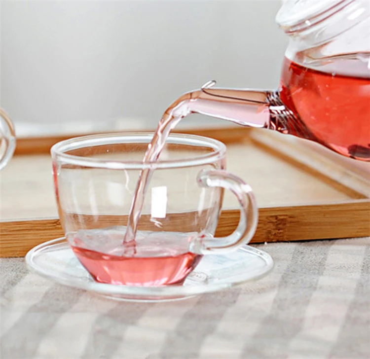 Wholesale 100ml Insulated Mini Design Glass Coffee Mugs Set Heat Resistant  Cup and Saucers with Handle for Milk Tea Coffee| Alibaba.com