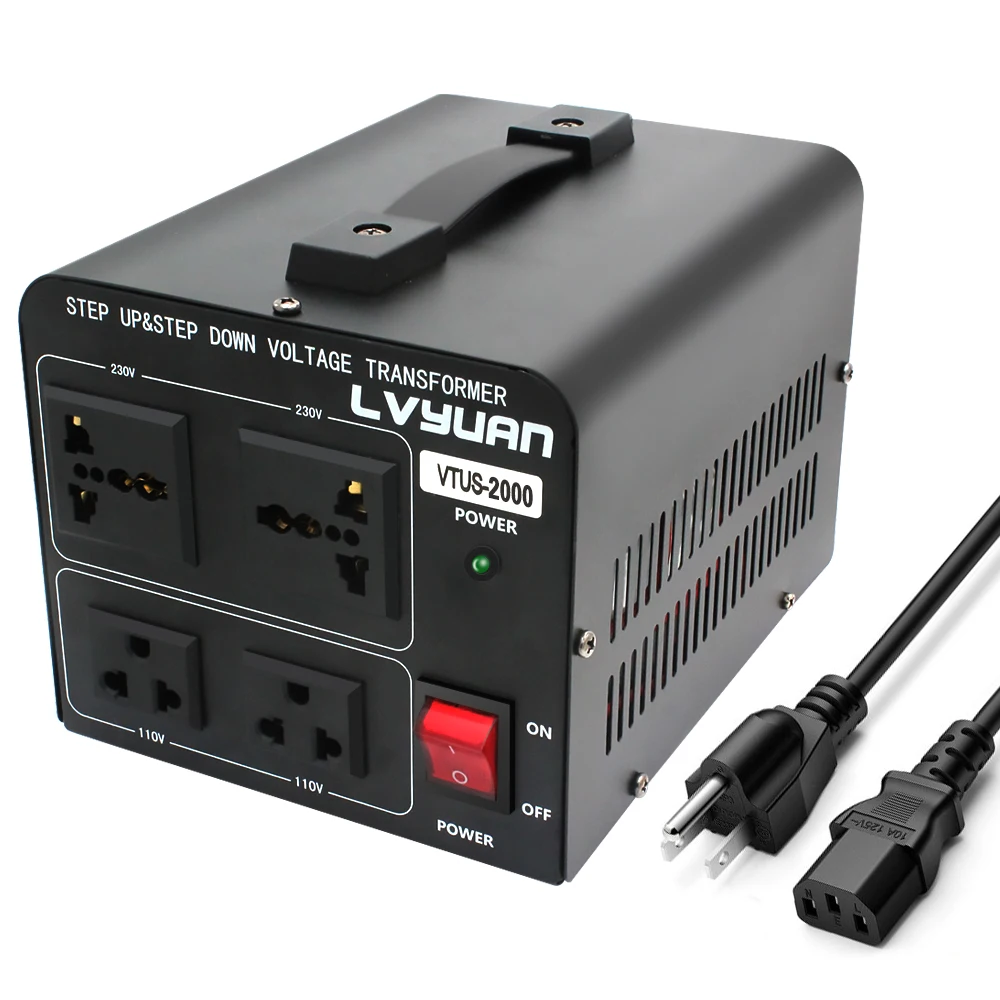 2000W电压转换器220V至110V至220V升压/降压转换器电压互感器| Alibaba.com