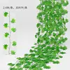 One 2.4-meter-long strip of 30 green maple leaves