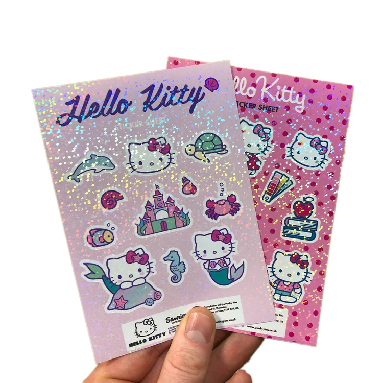 glitter holographic stickers