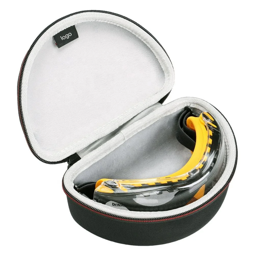 Travel Shockproof Portable Black Hard EVA Sports Ski Goggles Protective Case