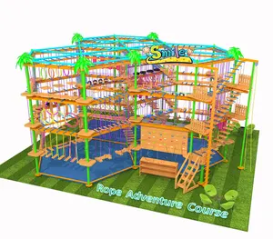 Safety Indoor Amusement Rope Adventure Course