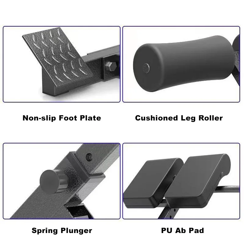 Multi-Function Foldable Adjustable Stable Hyperextension Roman Chair Alloy product detail 3