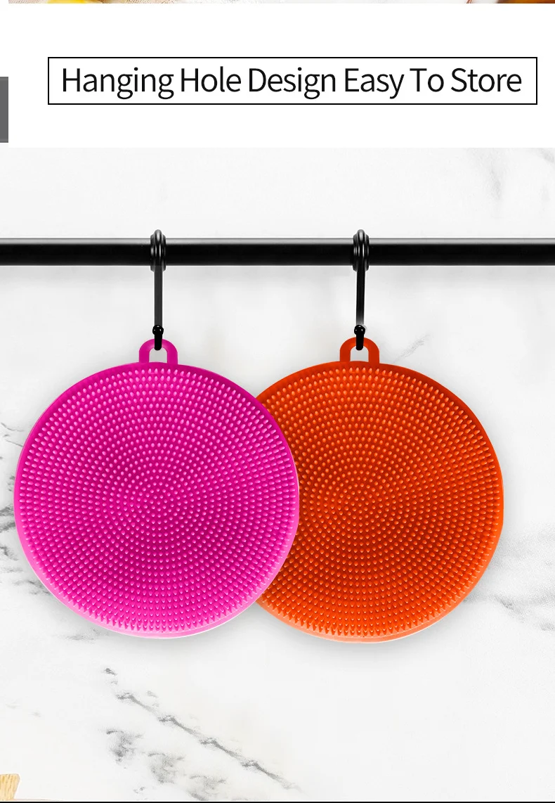 Многофункциональная силиконовая щетка для чистки посуды