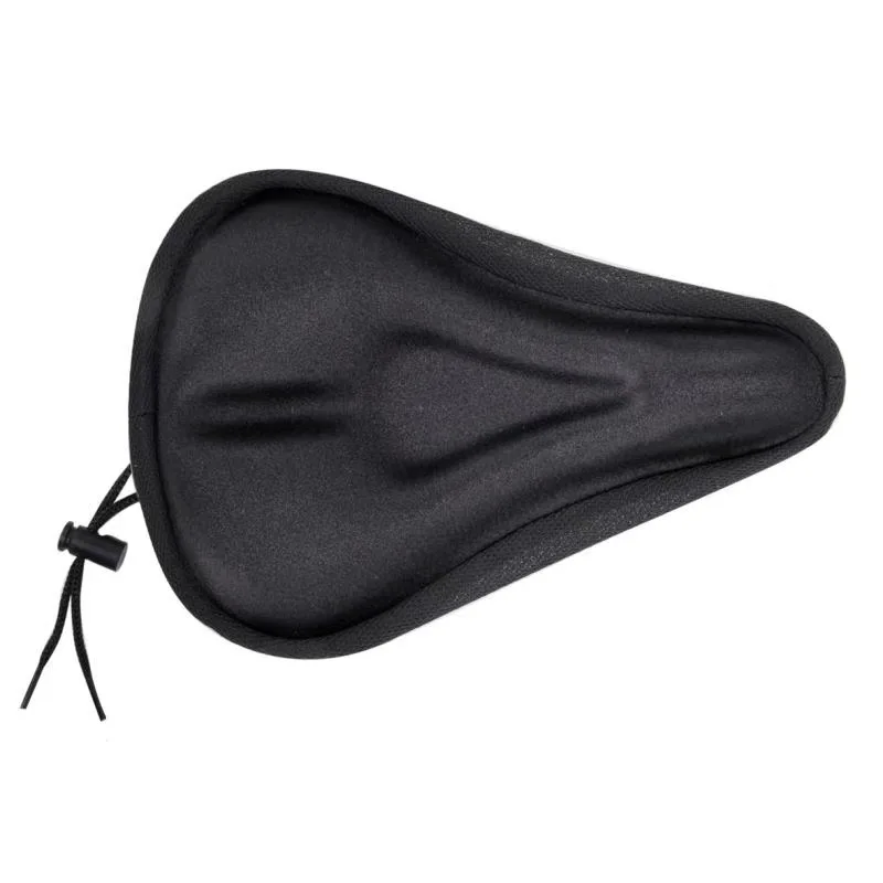 Extra Wide Comfy Cushioned Bike Seat Soft Padded Bicycle Saddle Black NEW 