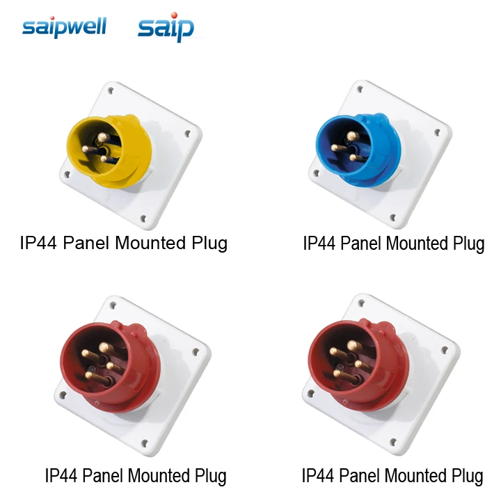 Saipwell / Saip IEC standard IP44 16A 32A 63A 125A industrial power socket plug