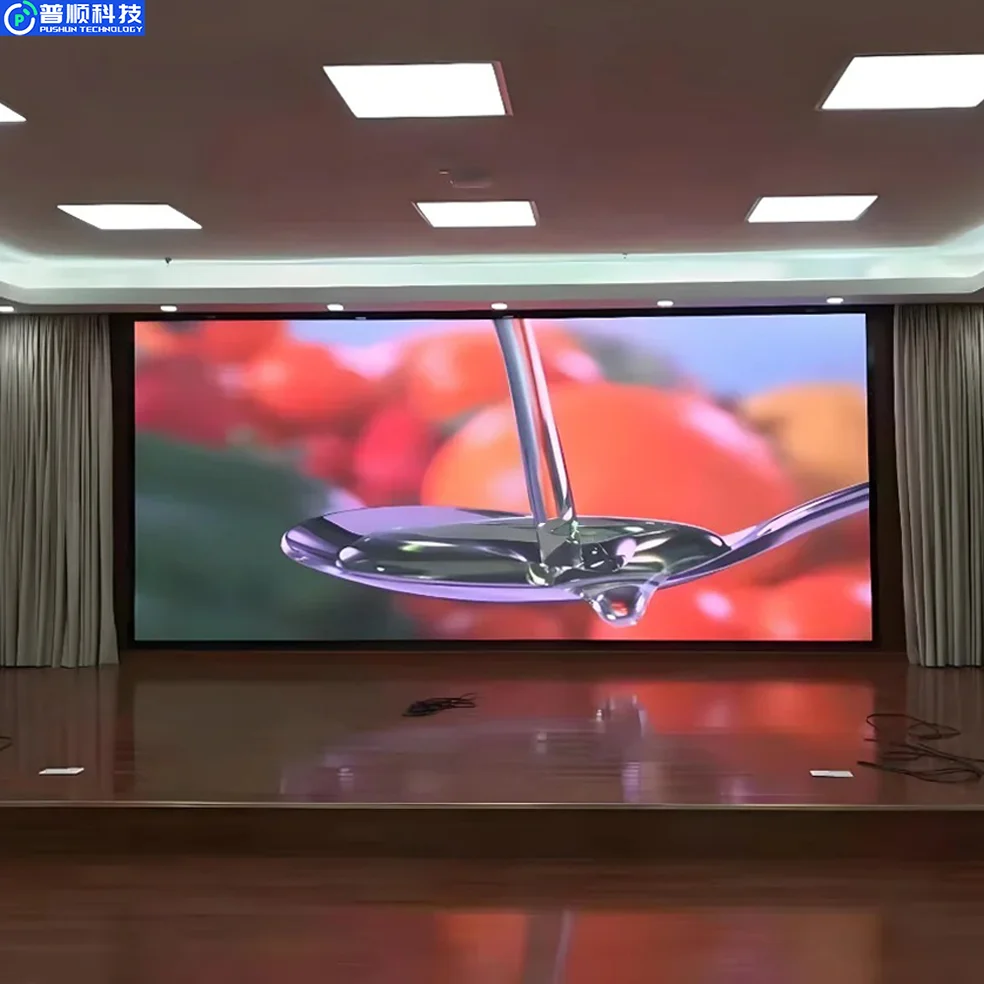 Pushunled P2 Indoor LED Display Panel Smart Control XX Command Center Video 3D Digital Signboard for Shopping Mall Advertising