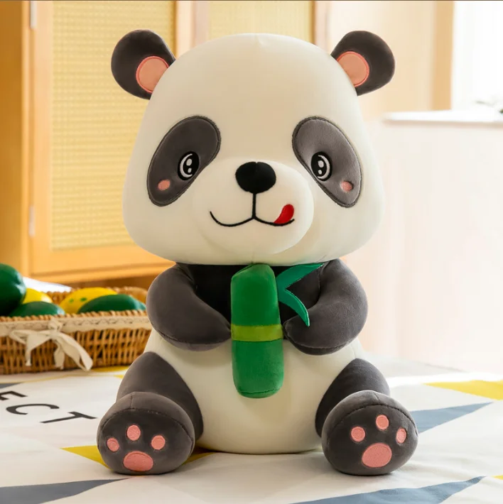 Factory Wholesale Customization Panda Plush Pillow Panda Animals Plush Toy