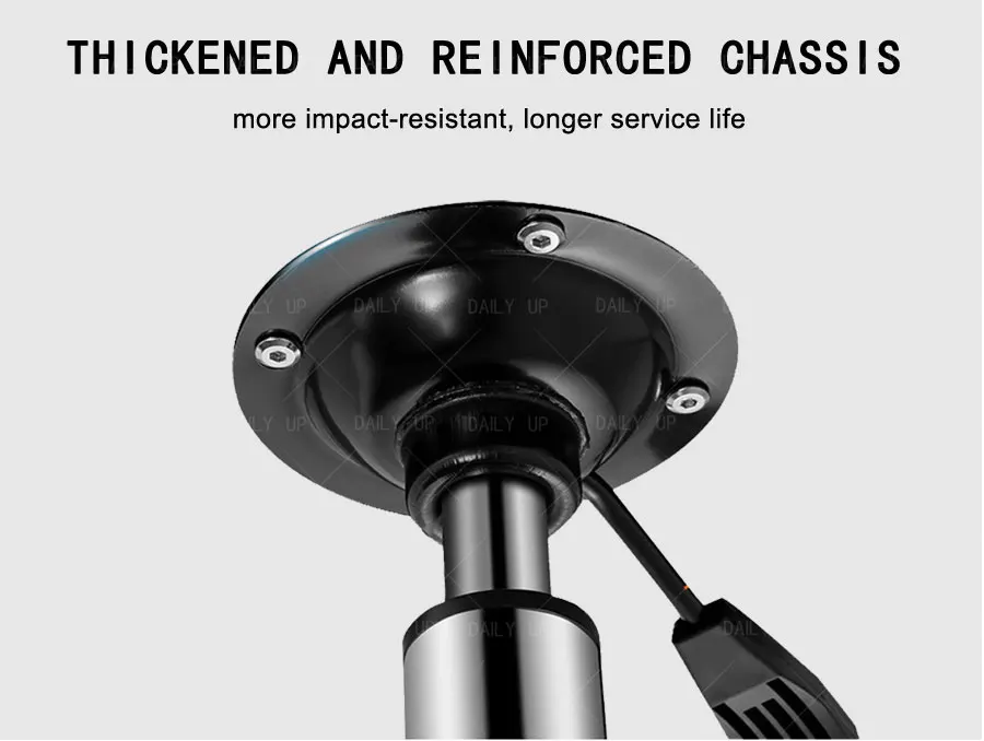 Adjustable PU Seat Workshop Stool With Wheels And Frosted Seat Breathable Swivel Hospital Stool For Laboratory Factory Office