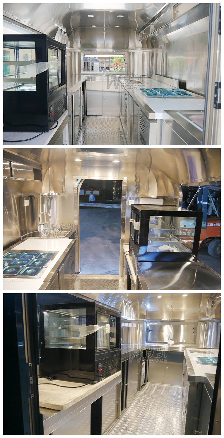 Wecare Custom Catering Mobile Bar Juice Bbq Food Trailer Remolque Pizza Coffee Fast Food Truck