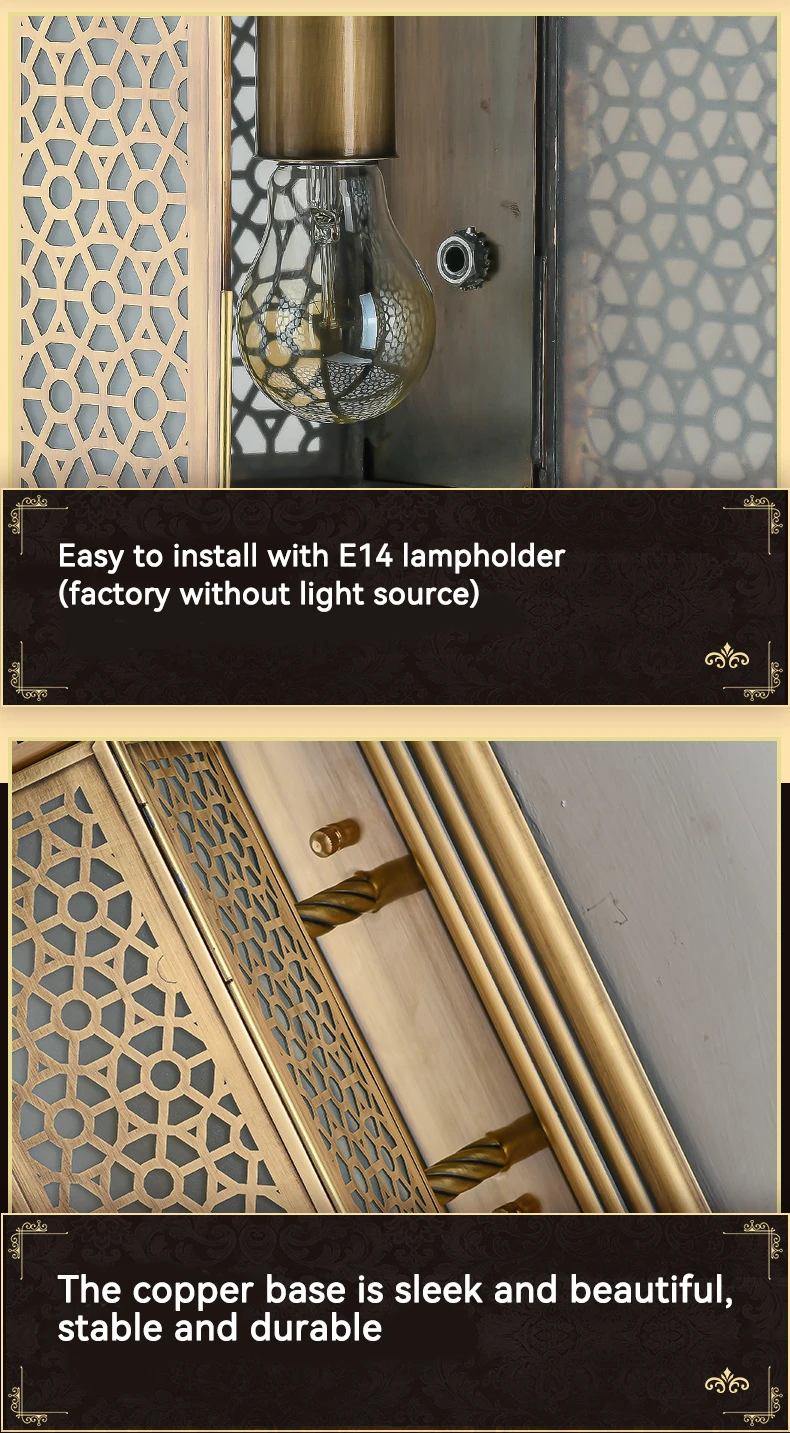 LED Copper Wall Lamps Lights