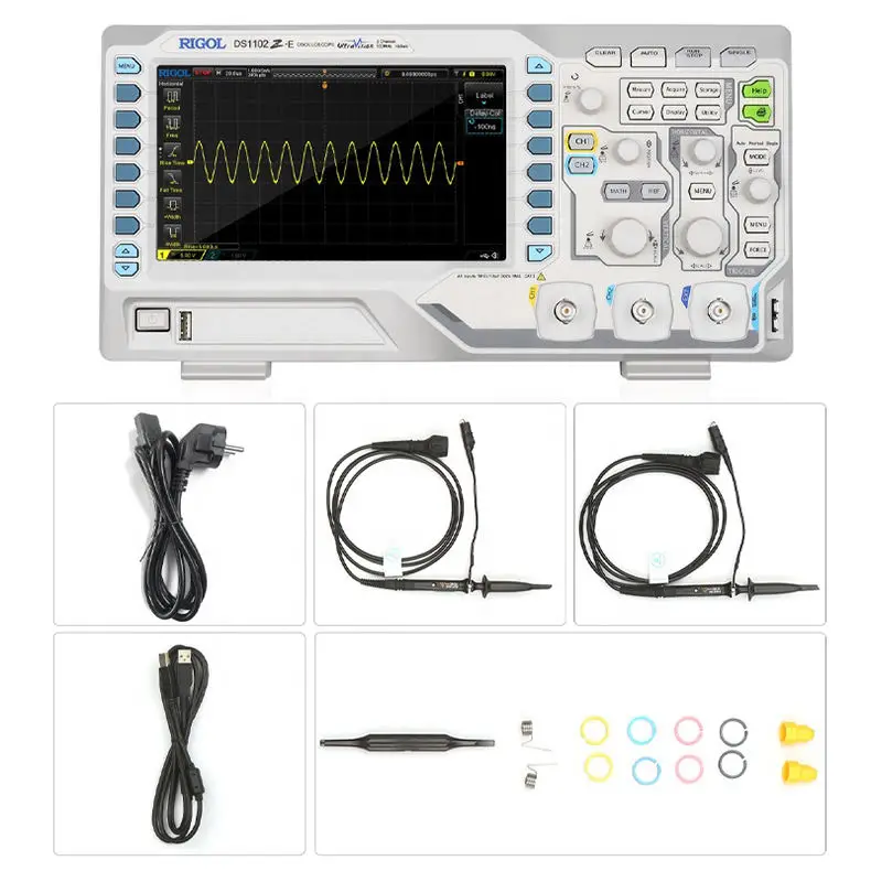 DSO8202E,200MHz Bandwidth 5.6 Inch TFT LCD Hantek Oscilloscope