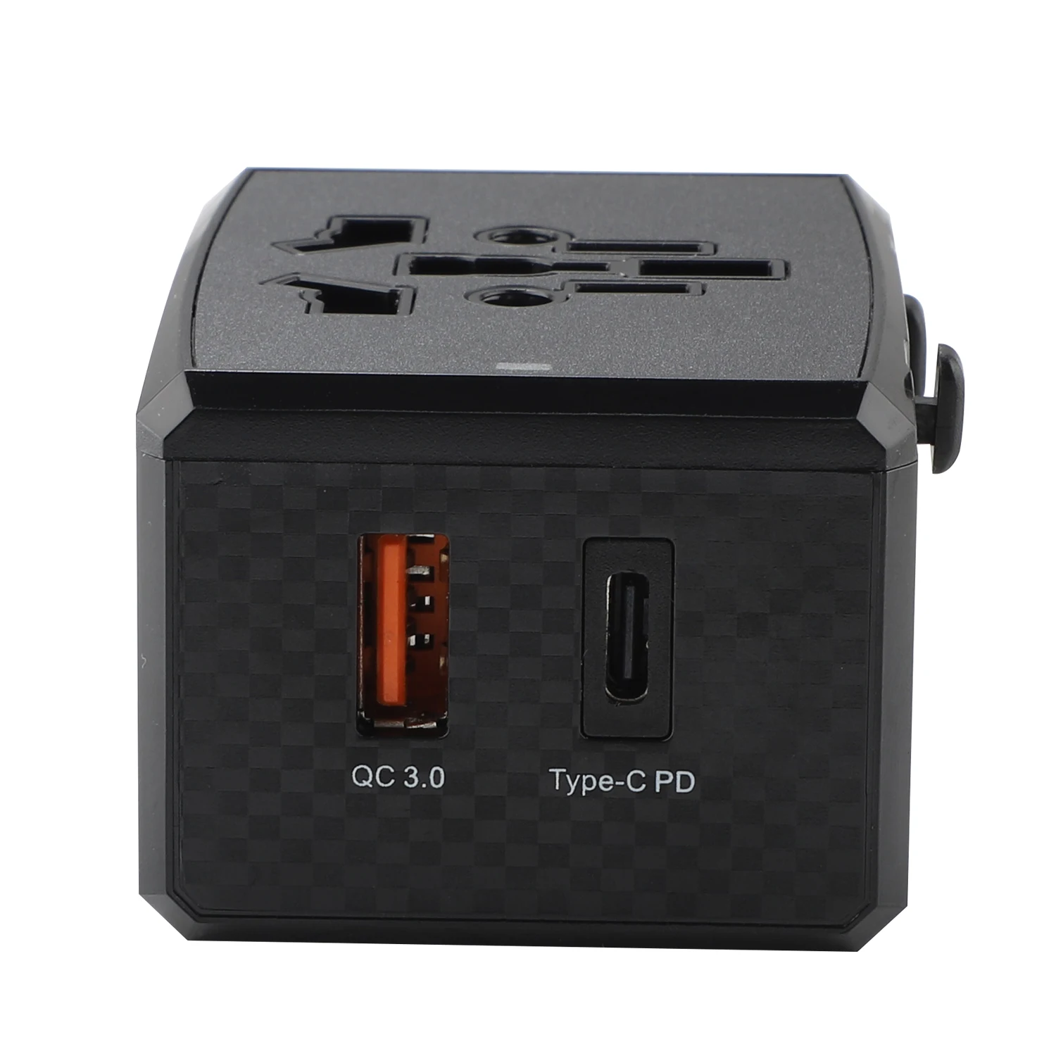 20W PD Charger Smallest Portable Travel Adapter with Universal Multi-Plug Global Wall USB Connection AC Output