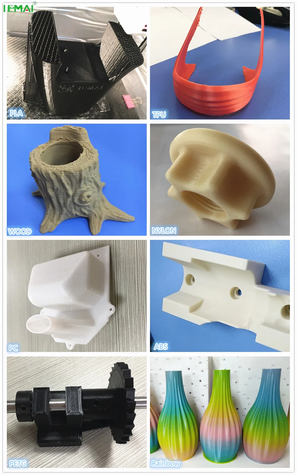 Imai PLA/ABS normal filament/High precision multi-color 3D printer