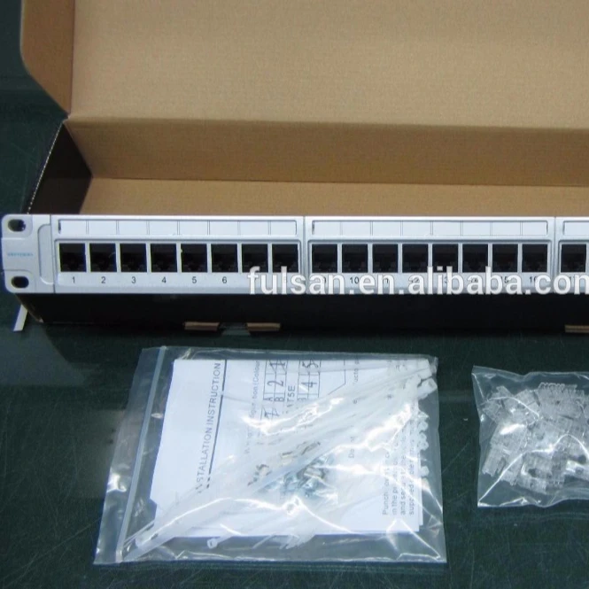 OEM с серебряным покрытием 24 портов cat5e коммутационная
