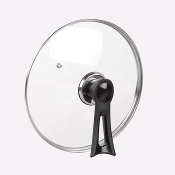 Pots and Pans Non-Stick Cookware Set Pan Lid Cover Tempered Glass Lid with Knob Handle