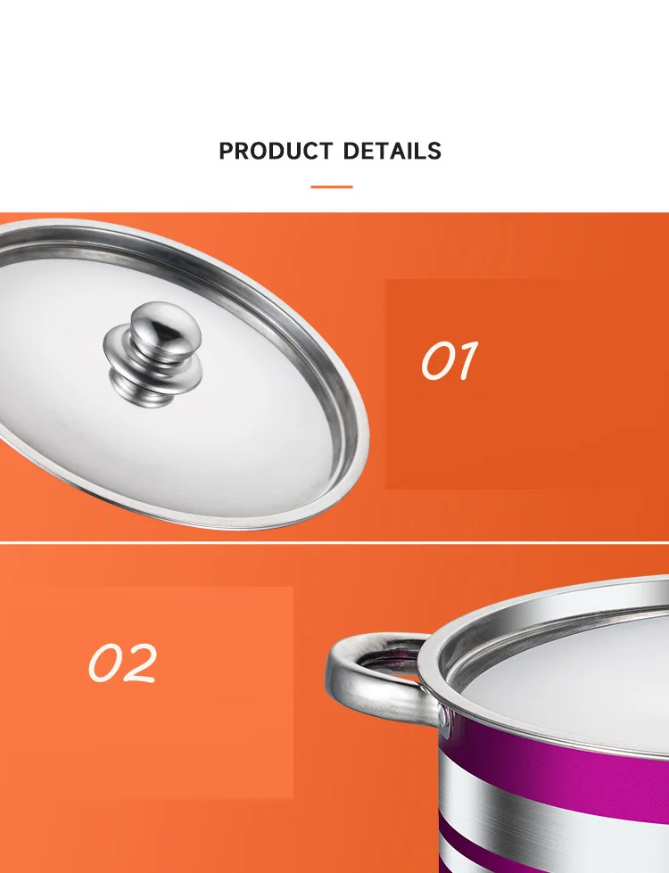 Kitchenware Stainless Steel Pots And Pans Set Home Stock Pots And Pans