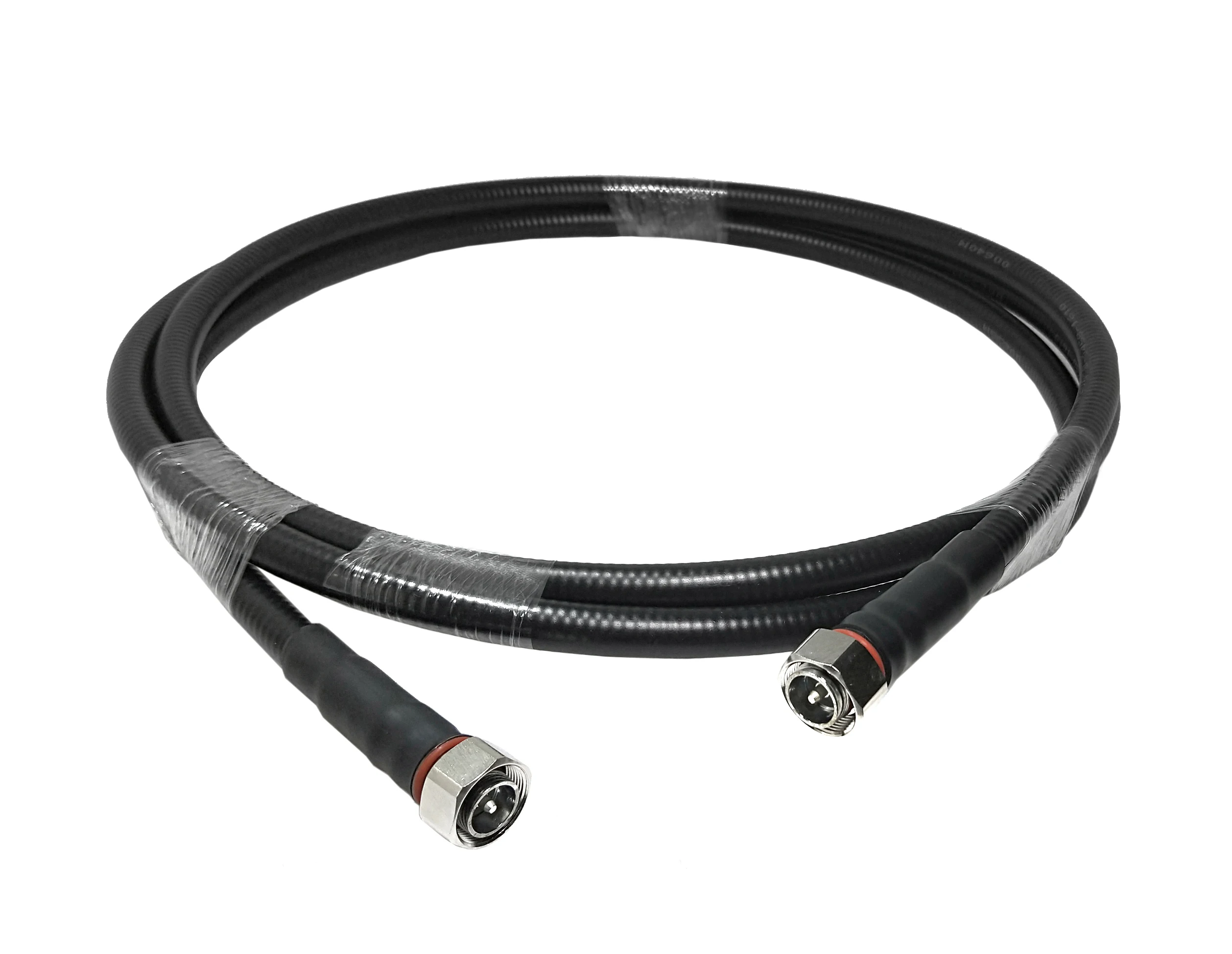 L20 4.3/10 male straight to 4.3-10 din connector plug 1/2 supersoft flexible length 3m jumper cable assembly details