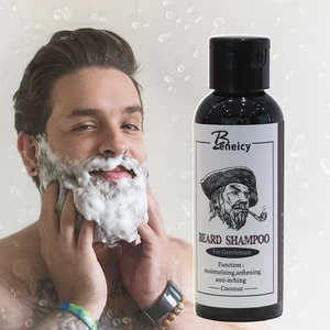 Men's Barbe Grooming Kit Easy Detangling Beard Care Shampoo for Mustache Care