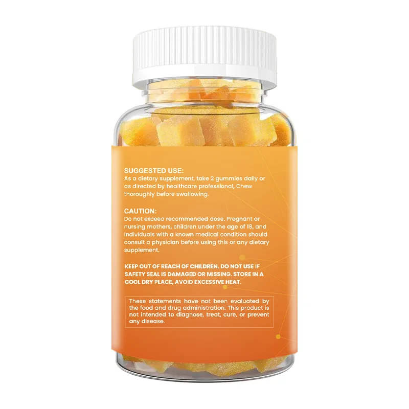 OEM Premium Iron Gummies with Turmeric Vitamin Complex Veagn Iron Gummies 60 Pills Iron Supplement for Boost Hemoglobin