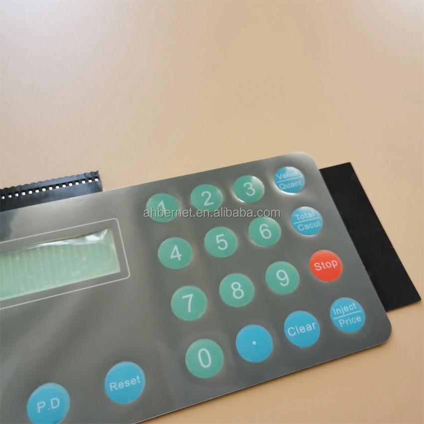 18 Keys Oil Dispenser Power Keypad Membrane Switch Buy Waterproof Qilresistance Membrane