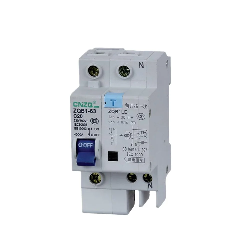 Contactum Cpbr B Tipo 30 mA RCBO Disyuntor Interruptor Principal-Nuevo-Probado 