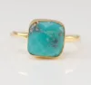 Gold, turquoise