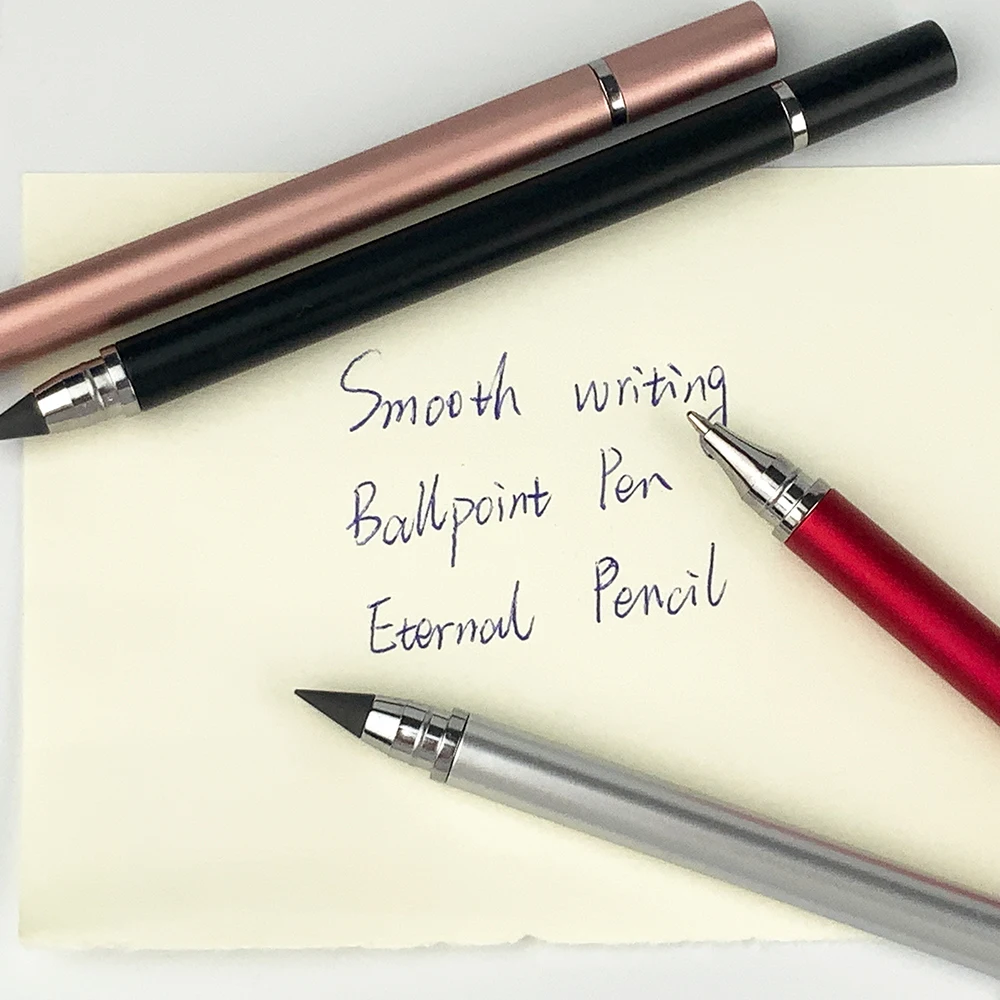 YF Double Tips Pen Ballpoint and Eternal Pencil Pen for School and Office