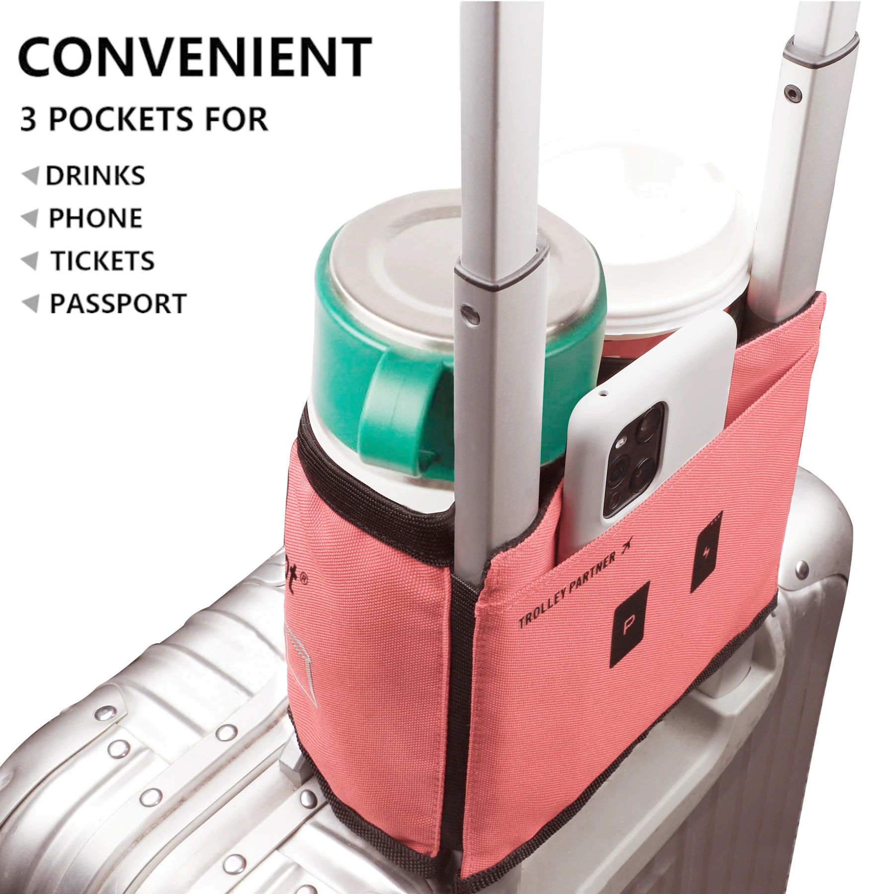OEM Custom 2024 Riemot Suture New Product Ideas Luggage Cup Holder Novelty Gifts Unique Ideas Travel Accessories Women