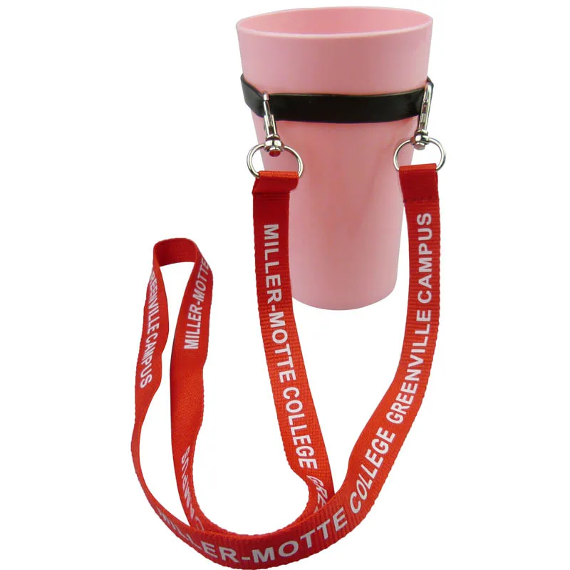 silicone cup holder lanyard / plastic