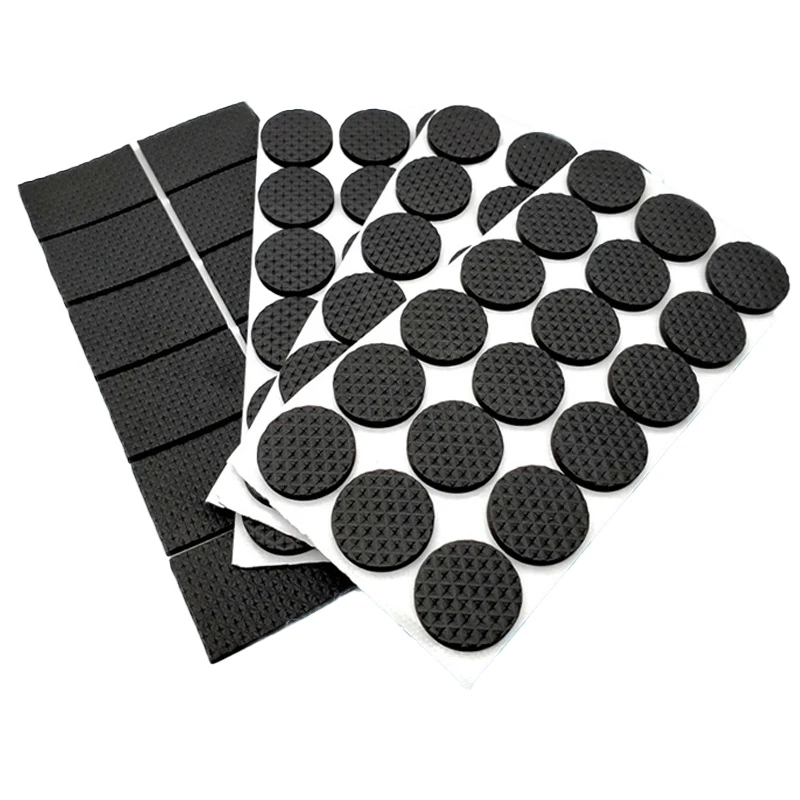 Irregular Shape Square Shock Absorber Single Double-Sided Adhesive Texture Surface EVA Foam Cushion Foot Pad