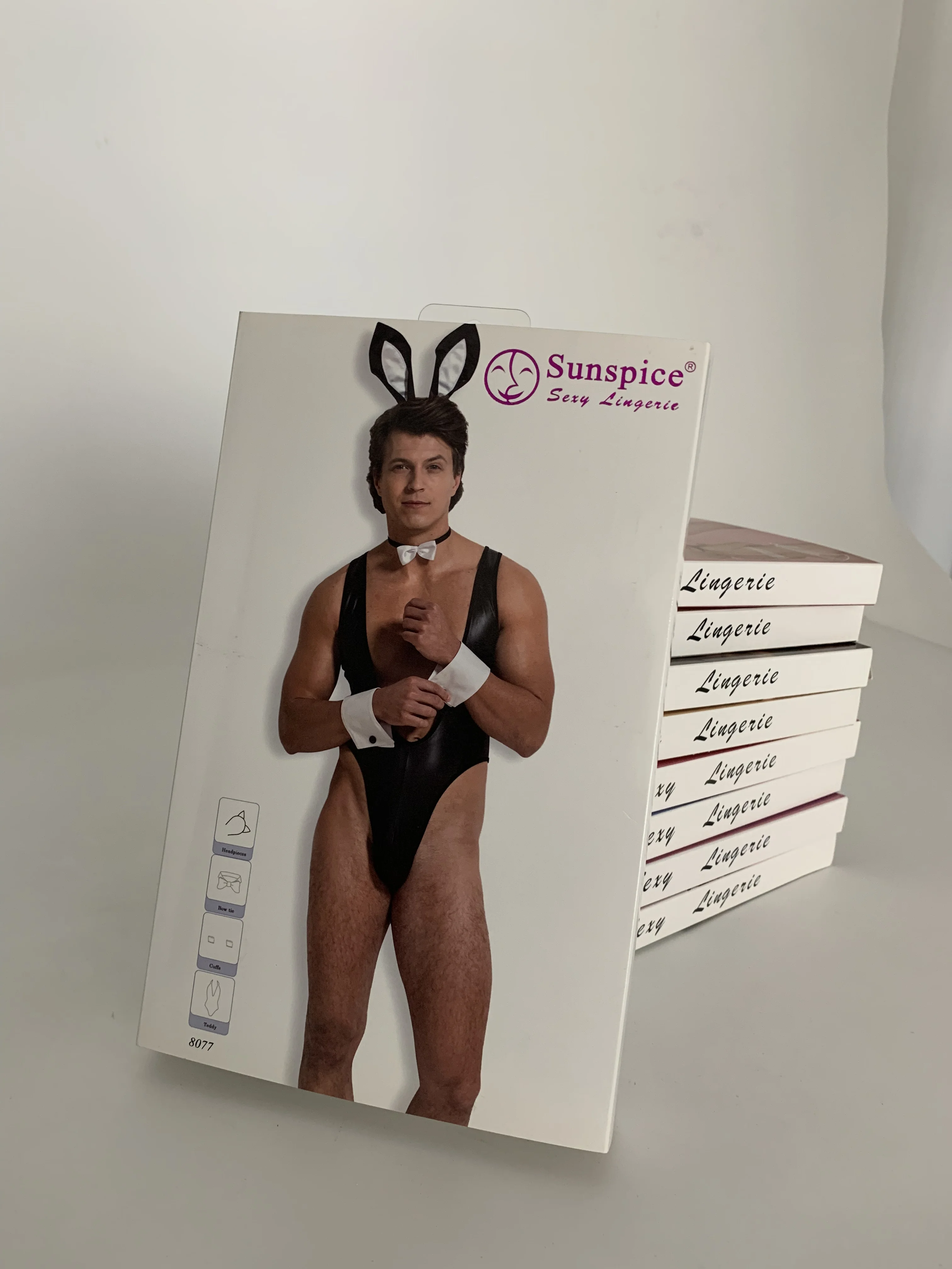 Black Funny Factory Wholesale Quality Polyester And Elastane Deep V Sexy  Bunny Mens Lingerie Men Role Play Costumes - Buy Black Funny Factory ...