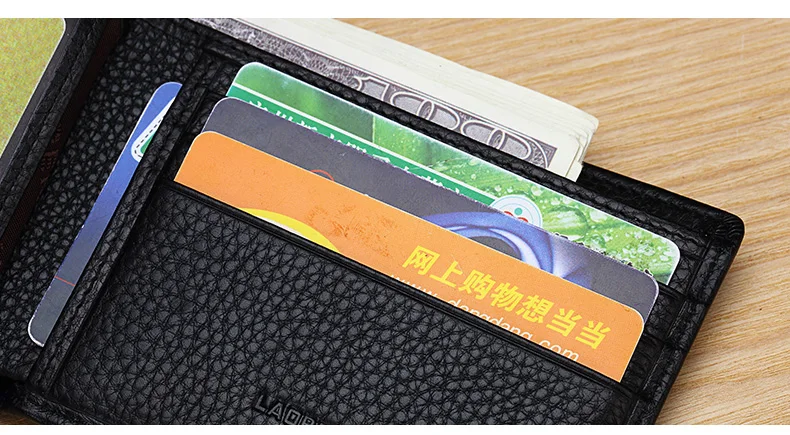 Laorentou Genuine Leather Men's Wallets Driver's License Card Holder ...
