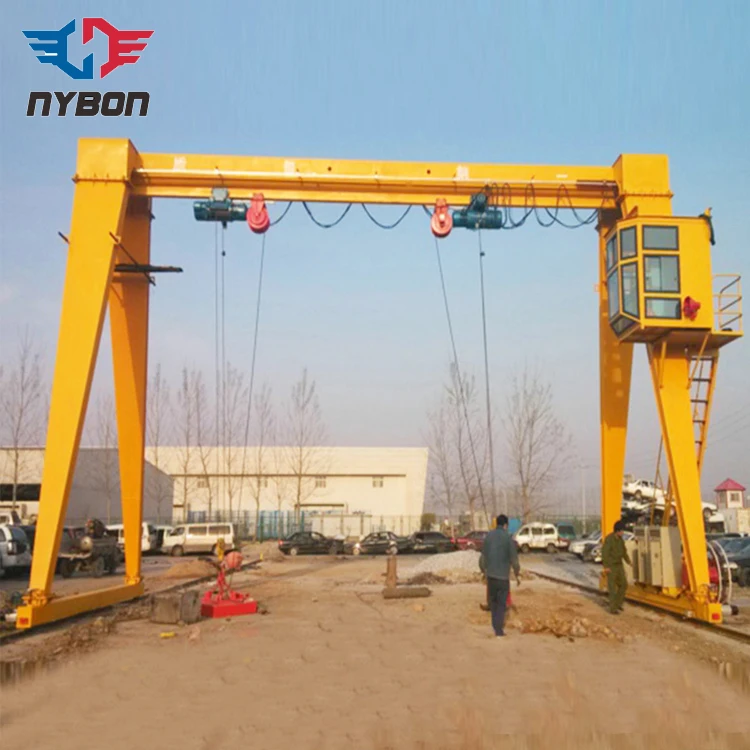 15m Span Rail Mounted Single Beam Travelling Gantry Crane 30 Tonnes