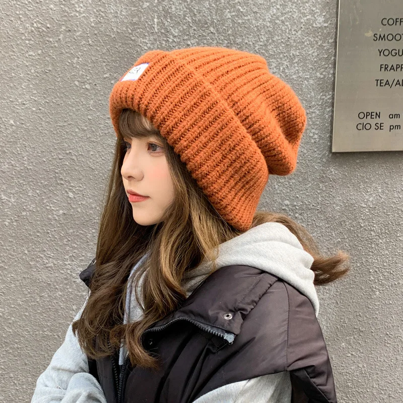 Moda Inverno Sciolto Cappello Lavorato A Maglia A Testa Larga Caldo Morbido  Cappello Di Lana Raso Spettacolo All'aperto Piccola Cupola Accessori Per  Cappello A Cuffia Per Ragazze - Buy Cappello Lavorato A