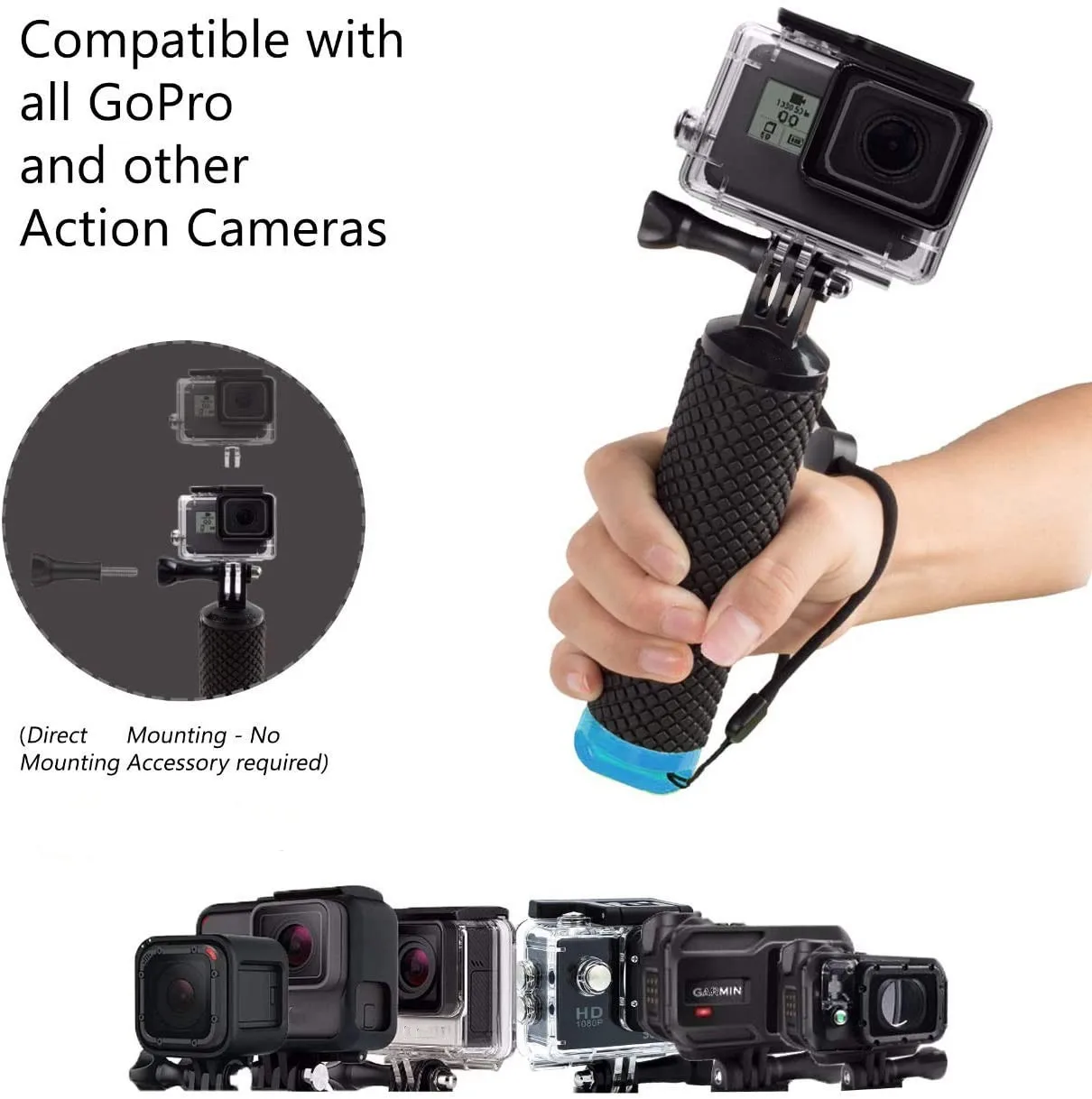 GoPro Hero用スポーツカメラ防水フローティングハンドグリップ GoPro Hero用スポーツカメラ防水フローティングハンドグリップ