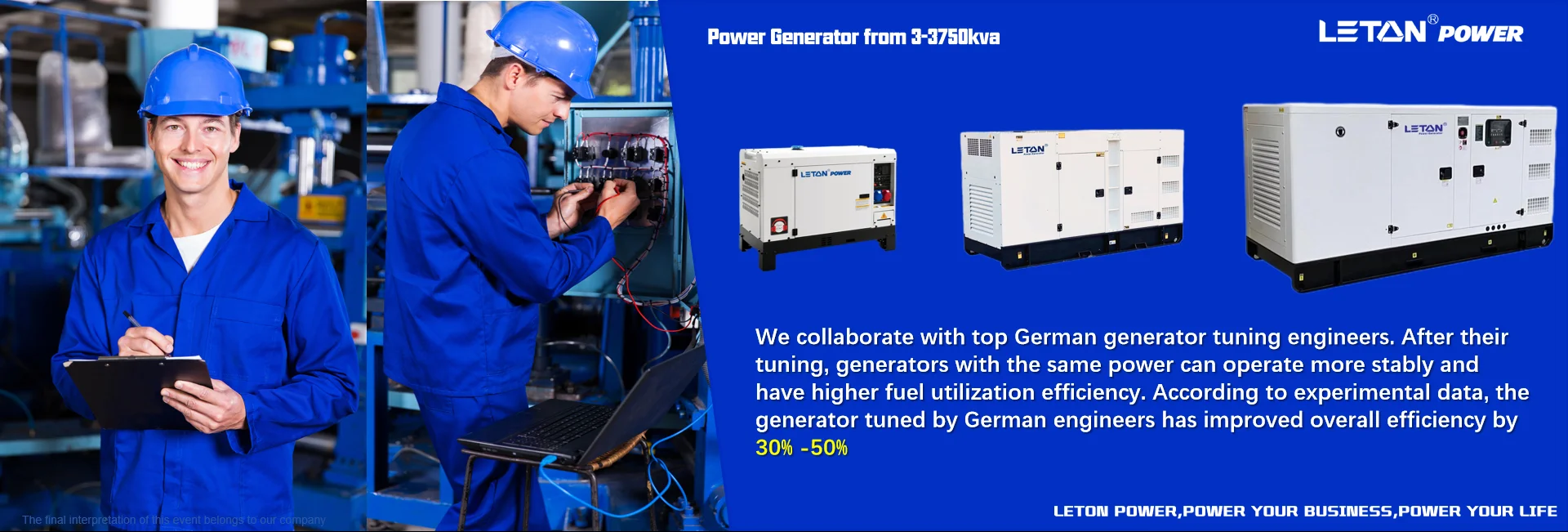 LETON POWER Open Type Silent Diesel Generators 10kw 15kw 17kw 18kw 50 ...