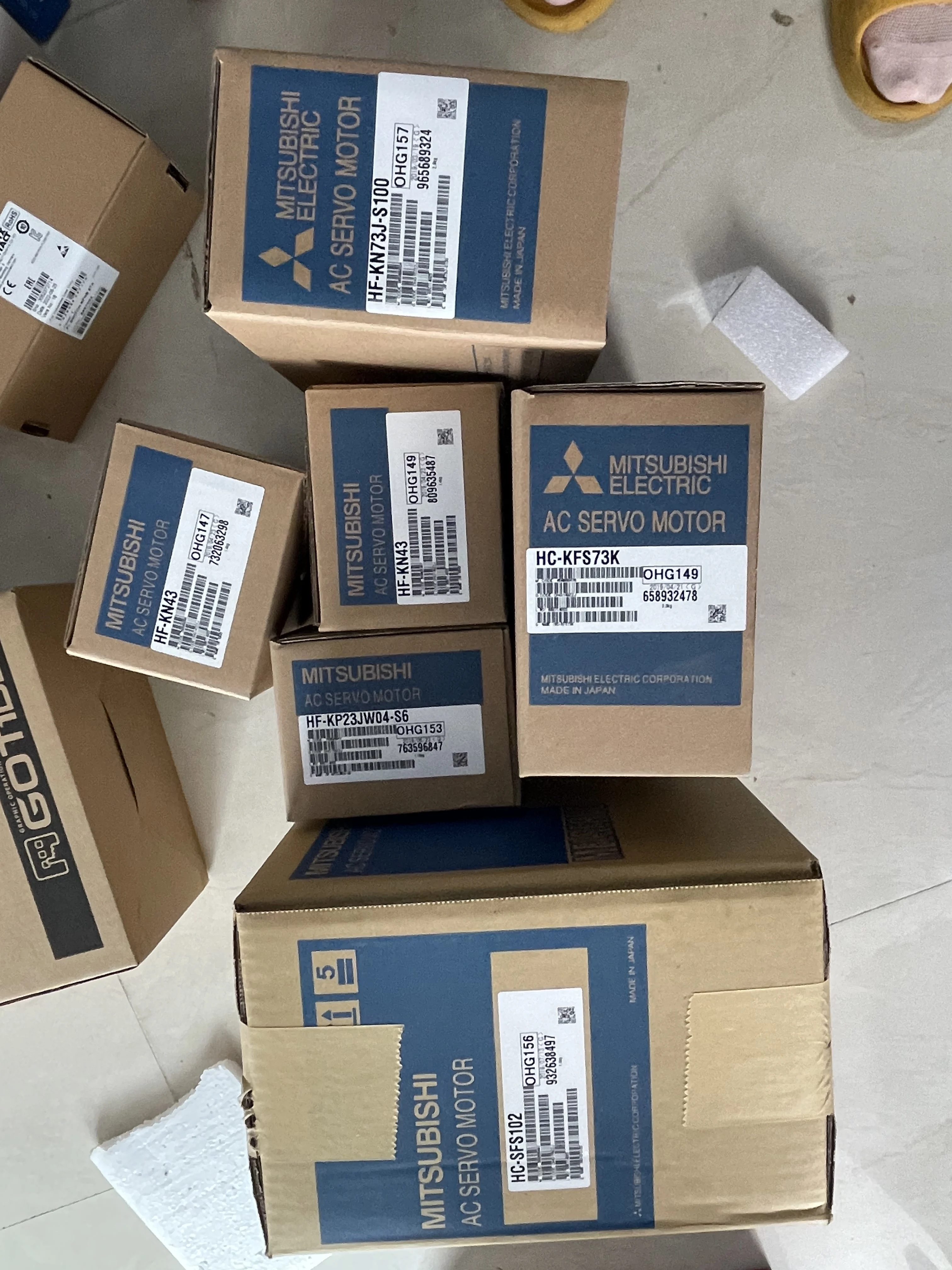 Mitsubishi AC Servo Motor HC-SFS102/HF-KFS73K/HF-KN43/HF-KN73J-S100/HF-KP23JW04-S6