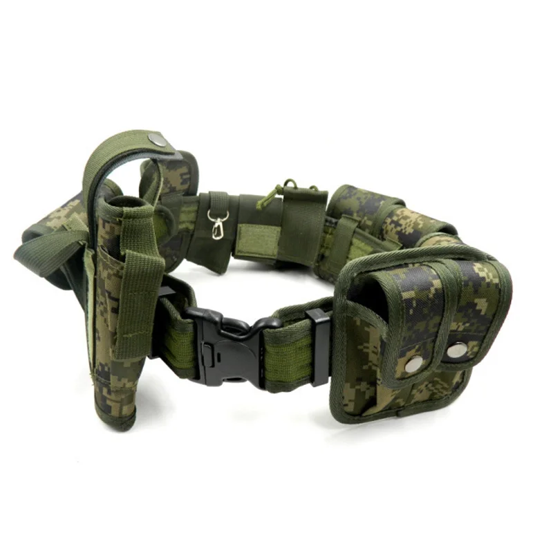 Wear-resistant Outdoors Security Training Multi Functional Belt Multifunctional Security Camouflage Waist Belt