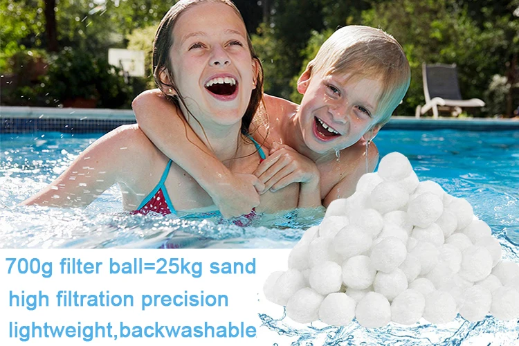 High Efficienty Backwashing Floating  Fiber Ball Filter Media For Oil Filed Water