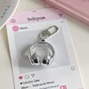 Silver Earphone Keychain
