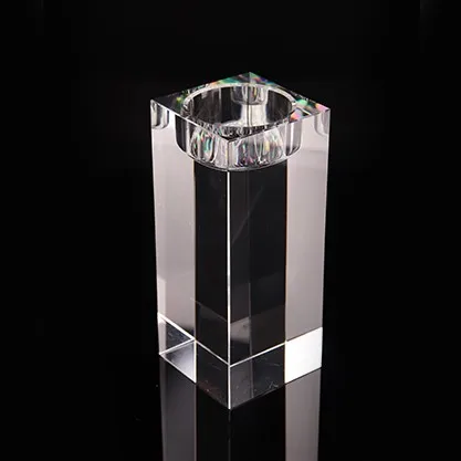 КВАДРАТНЫЙ Хрустальный подсвечник Boming, набор подсвечников, хрустальный куб, подсвечник для дома, украшения для стола