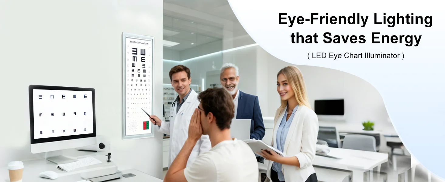 Multi-functional Chart Options Digital Visual Test Distance Led Acuity Eye Vision Test Chart Visual Chart