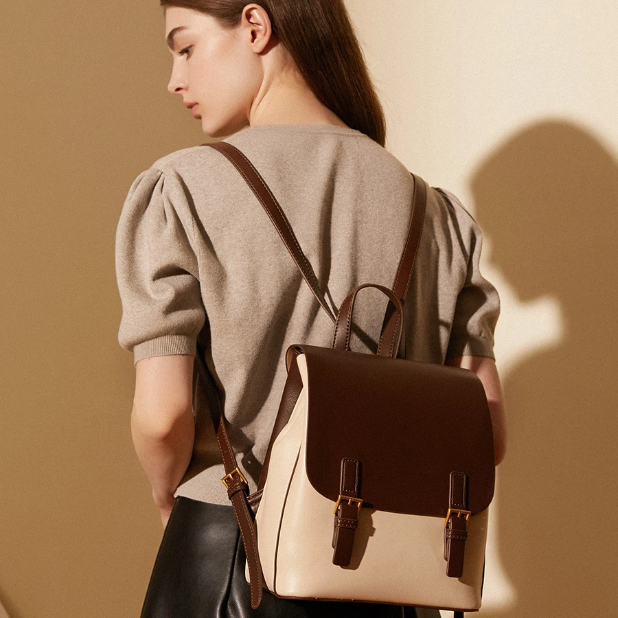 Design Hot Sale High Quality Wholesale School Bag Leather for Female Backpack Bag for Women Leather Women’s Backpacks