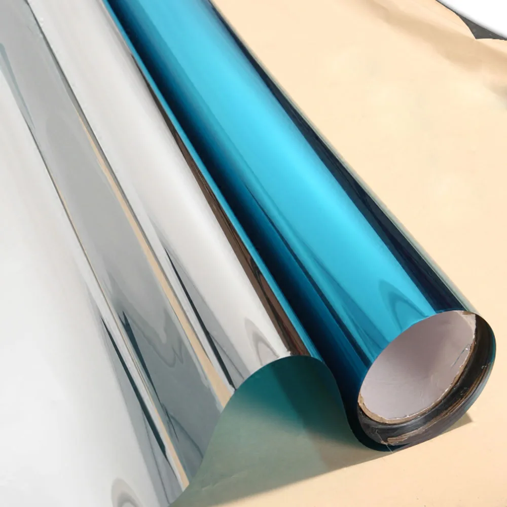 thumbnail image 2 of Intersolar 15% Silver Mirror Window Tint 30x5 Ft – One Way Reflective Film 2 of 4