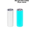 Bicchiere blu luminoso da 20 once