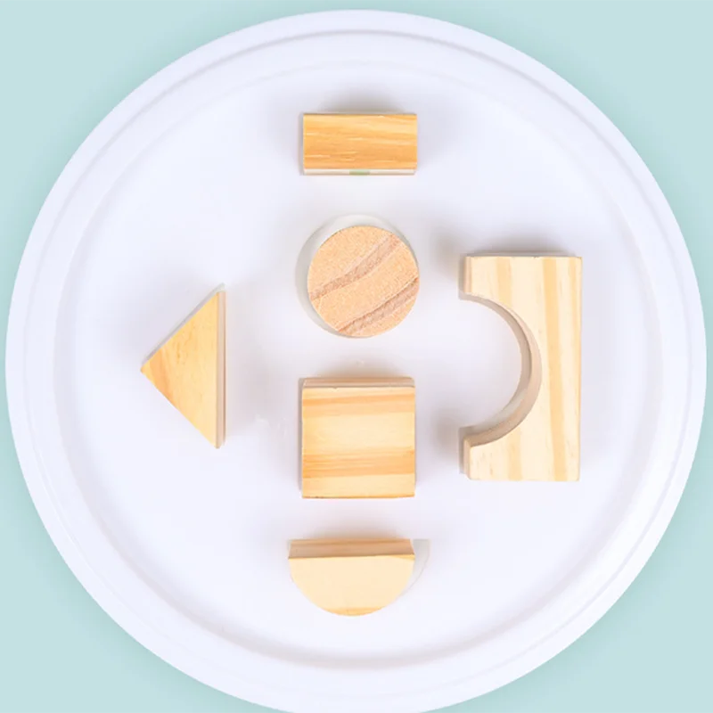 Log Unpainted Building Blocks Infants And Toddlers Puzzle Baby Toys Solid Wood Blocks Solid Wood