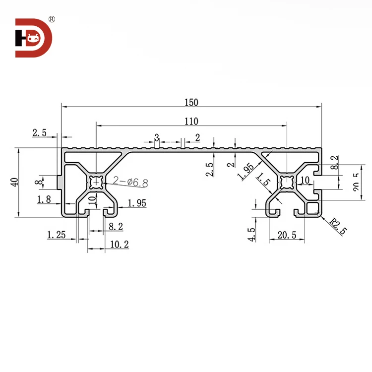 product 40150 40200 step profile anti slip pedal maintenance platform staircase 40250 industrial staircase aluminum material-3